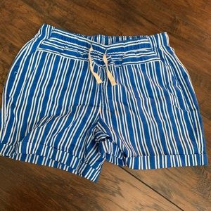 Wonder nation blue and white striped shorts
